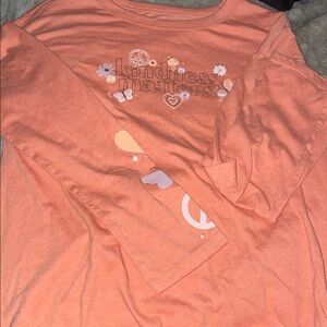 Carter's Orange Long Sleeve Tee with Kindness Print